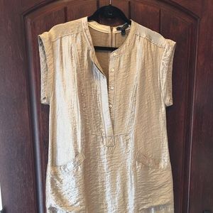 JCrew NWT Champagne metallic dress